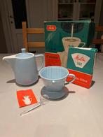 Melitta 102 vintage lichtblauw zandstenen koffiezetapparaat, Ophalen of Verzenden