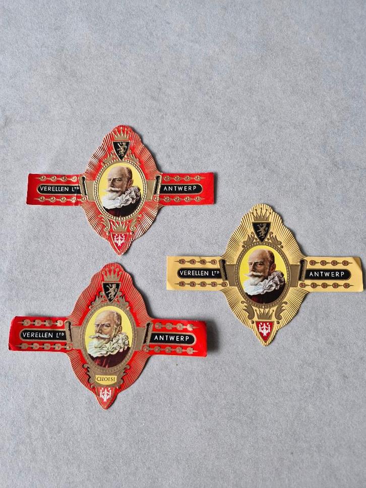 sigarenbanden Verellen Ltd Antwerp, Verzamelen, Rookartikelen, Aanstekers en Luciferdoosjes, Sigarenbandjes, Ophalen of Verzenden
