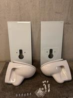 GEBERIT MONOLITH 2 XBati chasses + 2cuvettes wc Allia Prima, Ophalen, Gebruikt, Glas