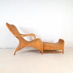 Vintage rotan fauteuil met voetenbank, Ophalen