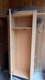 Vestiare licht hout/ opbergruimte en spiegel, Huis en Inrichting, Ophalen, Gebruikt