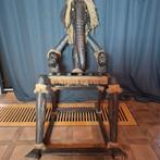 Stoel olifant Afrikaans hardhout stamhoofd uniek, Antiek en Kunst, Ophalen