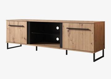 Tv-meubel - Eiken - zwart - 170 cm beschikbaar voor biedingen