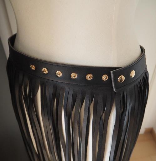 Rok met franjes, Kleding | Dames, Rokken, Nieuw, Maat 38/40 (M), Zwart, Ophalen