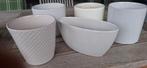 5 bloempotten. Samen voor 5 euro, Moins de 25 cm, Poterie, Comme neuf, Enlèvement