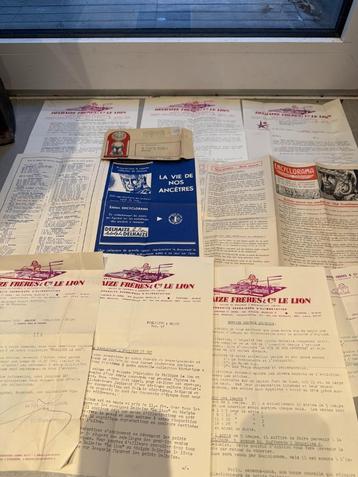 DELHAIZE, chromosbrieven en folders, 1959 beschikbaar voor biedingen