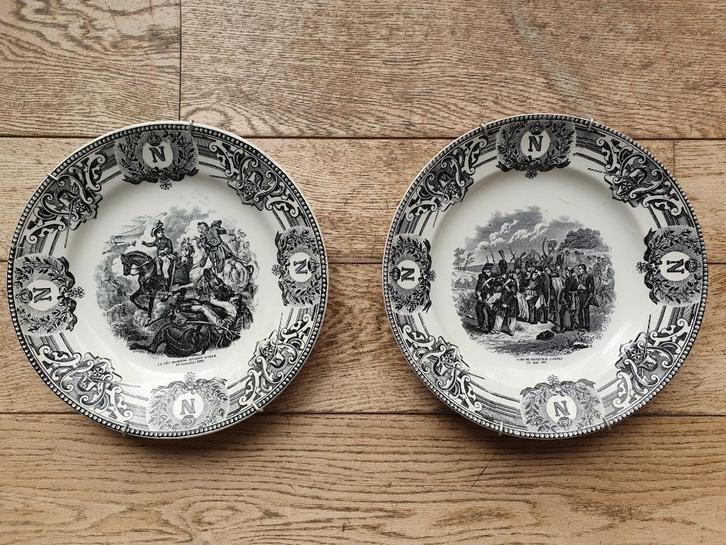 NAPOLEON DECORATIEVE BORDEN Faience Boch La Louvière, Antiek en Kunst, Antiek | Wandborden en Tegels, Ophalen of Verzenden