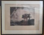 Ets, de drie bomen, Rembrandt, +/- 1900 Reichsdruk, Berlijn, Ophalen