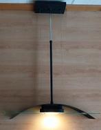 TE KOOP : Design LED hanglamp zwart metaal/glas, Enlèvement, Comme neuf, Verre, 75 cm ou plus