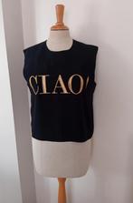 Zwart bloesje Moschino maat 40, Maat 38/40 (M), Zwart, Zo goed als nieuw, Moschino