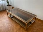 Belgo Chrom salontafel, Huis en Inrichting, Ophalen, Gebruikt, Glas