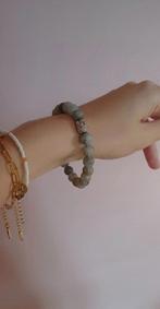 Spiru - Edelsteen armband Labradoriet met buddha - € 7,, Overige materialen, Overige kleuren, Ophalen of Verzenden, Zo goed als nieuw