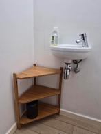 Ikea wastafel / hoekrek bamboe, Huis en Inrichting, Badkamer | Badkamermeubels, Ophalen, Minder dan 50 cm, Gebruikt, Overige typen