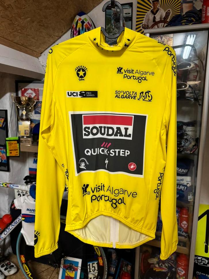 Soudal quickstep - remco evenepoel, Fietsen en Brommers, Fietsaccessoires | Fietskleding, Zo goed als nieuw, S, Ophalen of Verzenden