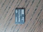 Sony Memory Stick PRO Duo 2 GB (Mark2) – met opbergdoosje, Audio, Tv en Foto, Foto | Geheugenkaarten, Ophalen of Verzenden, Zo goed als nieuw