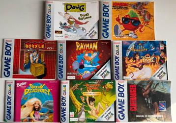 Nintendo Game Boy Manuals beschikbaar voor biedingen