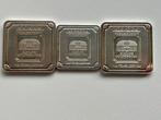 3 zilveren baartjes Geiger 2x1oz en 1x20gram, Postzegels en Munten, Ophalen of Verzenden, Zilver