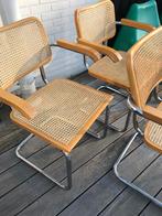3 vintage webbing chairs Cesca Marcel Breuer, Huis en Inrichting, Ophalen, Gebruikt