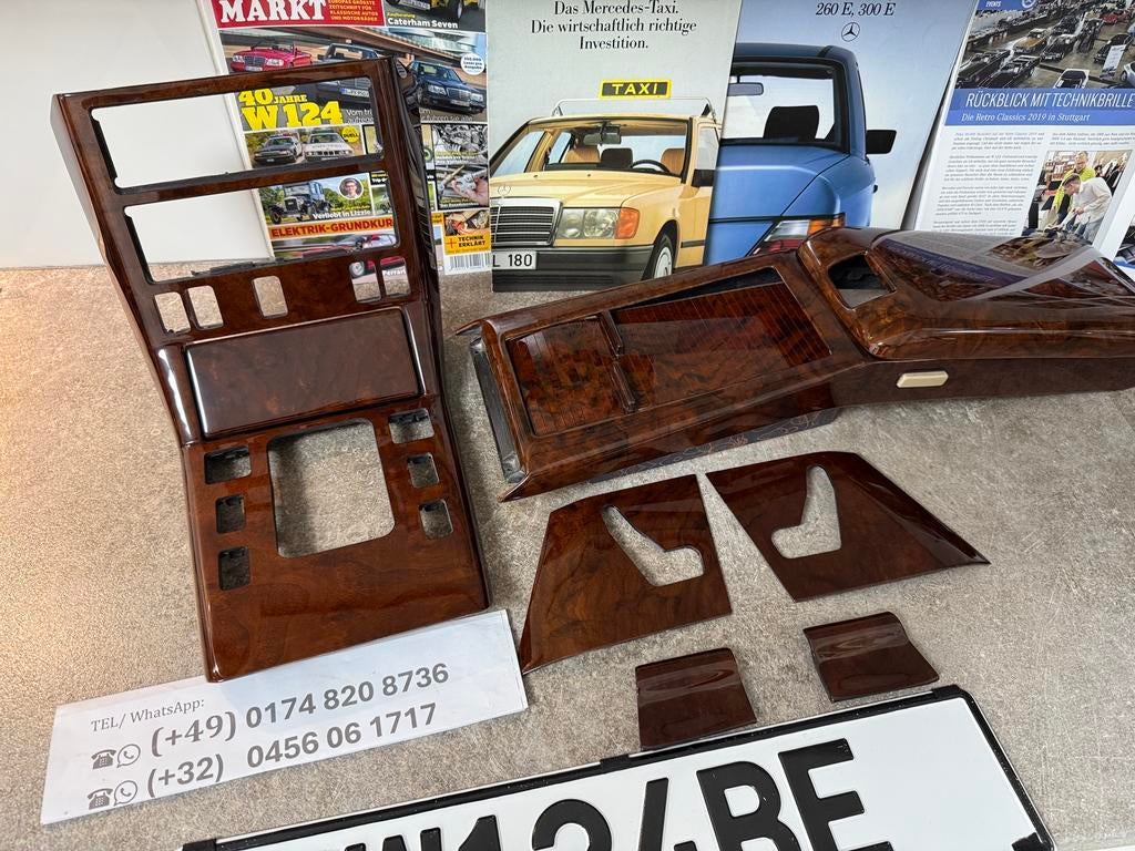 Mercedes R129 SL600 V12 600SL 500SL SL500 hout middenconsole, Autos : Pièces & Accessoires, Habitacle & Garnissage, Mercedes-Benz