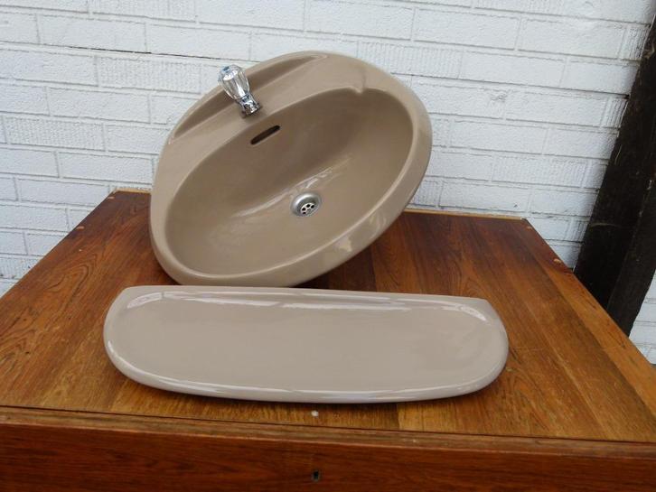 vintage fontein lavabo Ideal Standard 70er, Verzamelen, Retro, Huis en Inrichting, Ophalen
