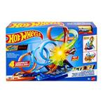 Hot Wheels HXR70 4-Loop Crash Out" racebaan, Ophalen, Nieuw, Racebaan, Hot Wheels