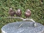 statue d oiseau ( 3 ) en bronze sur branche patinée ..., Animal, Autres matériaux, Enlèvement ou Envoi, Neuf