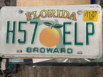 USA license plate Florida, Zo goed als nieuw, Verzenden