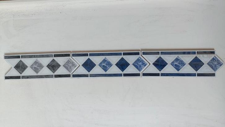 14 bandes décoratives pour carrelage 7,5 x 20,5, Bricolage & Construction, Planches & Dalles, Neuf, Enlèvement