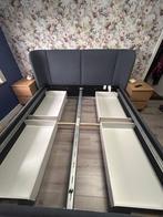 Prachtig bed, Huis en Inrichting, Slaapkamer | Bedden, Ophalen, Blauw, Tweepersoons, Zo goed als nieuw