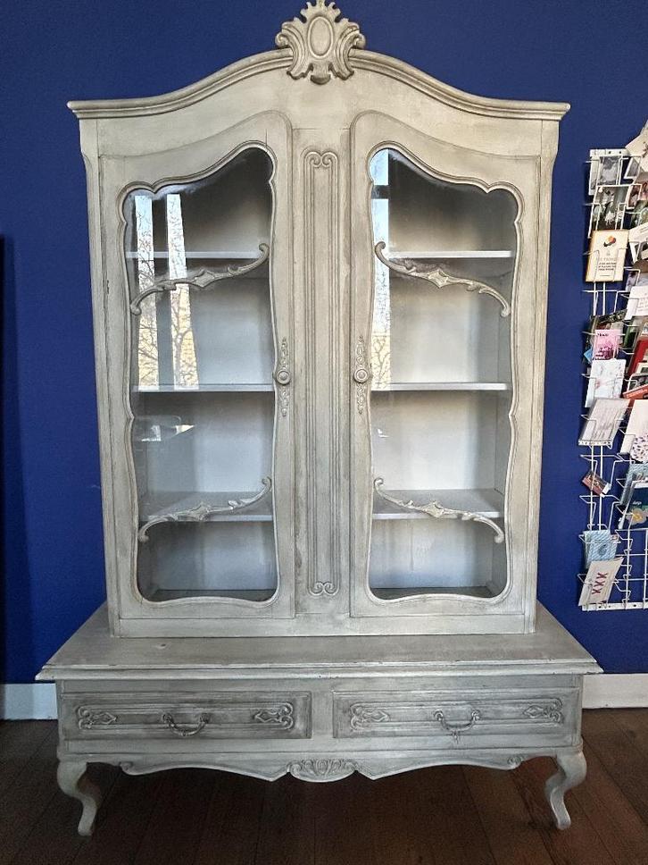Originele houten kast vitrine - ideaal voor kinderkamer, Huis en Inrichting, Kasten | Vitrinekasten, Gebruikt, 150 tot 200 cm