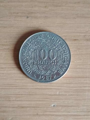 WEST AFRIKAANSE STATEN 100 Francs 1987 beschikbaar voor biedingen