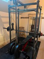 Fitness gewichten heffen bench press, Sport en Fitness, Ophalen, Gebruikt