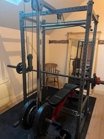 Fitness gewichten heffen bench press, Ophalen, Gebruikt
