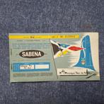 SABENA  TICKET BESTEMING MONTREAL - 1960, Verzamelen, Gebruikt, Ophalen of Verzenden