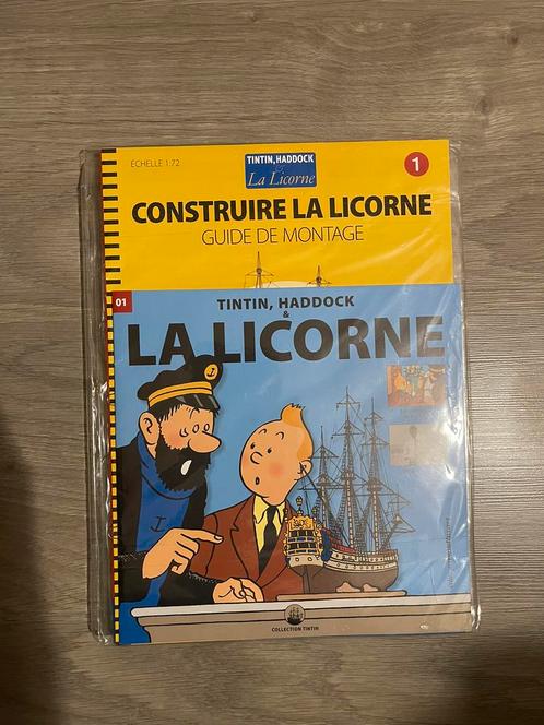 Kuifje tintin La licorne bouwplan deel 1 L330, Collections, Personnages de BD, Tintin, Enlèvement ou Envoi