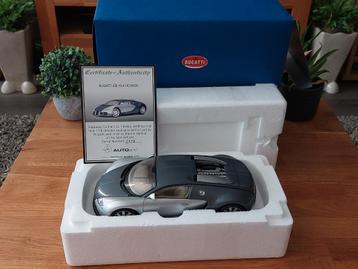 Autoart 70902 1/18 Bugatti veyron SHOWCAR gris gris, Enlèvement ou Envoi, Comme neuf, Voiture, Autoart