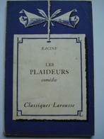 3. Racine Les Plaideurs Comédie Classiques Larousse 1965, Livres, Théâtre, Utilisé, Jean Racine, Envoi