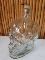 Flesje in de vorm van een menselijke schedel, met dopje 18cm, Gebruikt, Ophalen of Verzenden, Gebruiksvoorwerp