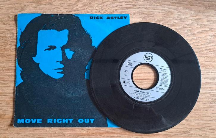 Rick Astley - Move Right Out, Cd's en Dvd's, Vinyl Singles, Gebruikt, Single, Pop, 7 inch, Ophalen of Verzenden