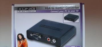 Convertisseur VGA audio en HDMI - NEUF