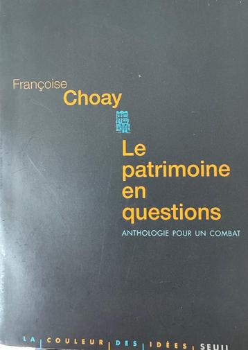 Le patrimoine en question - Françoise Choay beschikbaar voor biedingen