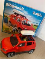 Rode gezinswagen met dakkoffer van Playmobil, Kinderen en Baby's, Speelgoed | Playmobil, Ophalen, Zo goed als nieuw, Complete set