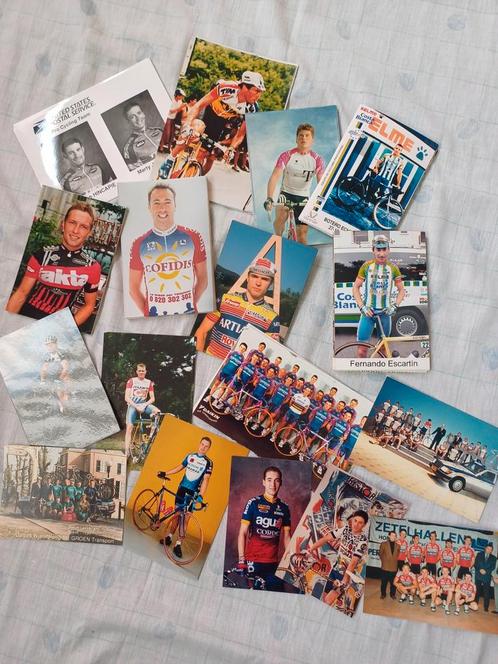 Echte foto's wielersport, Collections, Articles de Sport & Football, Comme neuf, Cartes de joueur, Enlèvement