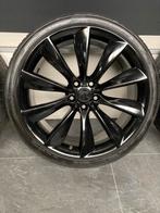 21” originele Tesla Model S ‘Turbine’ velgen + banden 5x120, Pièces américaines, Enlèvement ou Envoi