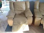 LEDEREN SALON HEYLEN MET 1ZIT , 2 ZITS EN 3 ZITS RELAX, Huis en Inrichting, Fauteuils, Modern, Gebruikt, Leer, 75 tot 100 cm