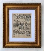 Keith Haring tekent op krantenpapier. Groot formaat, Verzenden