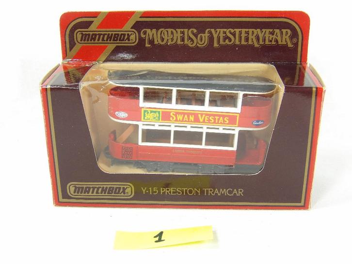 KA04C - Models of Yesteryear - Y15 Preston Tram Vestas (1), Hobby en Vrije tijd, Modelauto's | 1:43, Ophalen of Verzenden