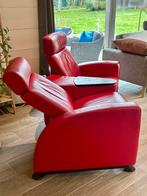 Double Fauteuil relax rouge Stressless, Ophalen, Gebruikt, Leer