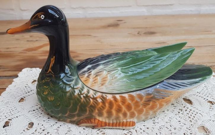 SALE Gemerkt Frans keramiek eenden schaaltje, Antiek en Kunst, Curiosa en Brocante, Ophalen of Verzenden