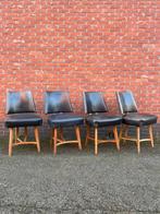 Set van 4 lederen stoelen, 1958, Enlèvement, Utilisé